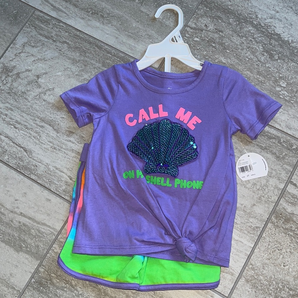 Gum balls Call Me on my Shell Phone two piece 2T